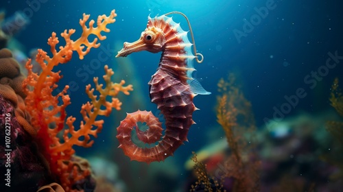 A photo of a mesmerizing seahorse photo