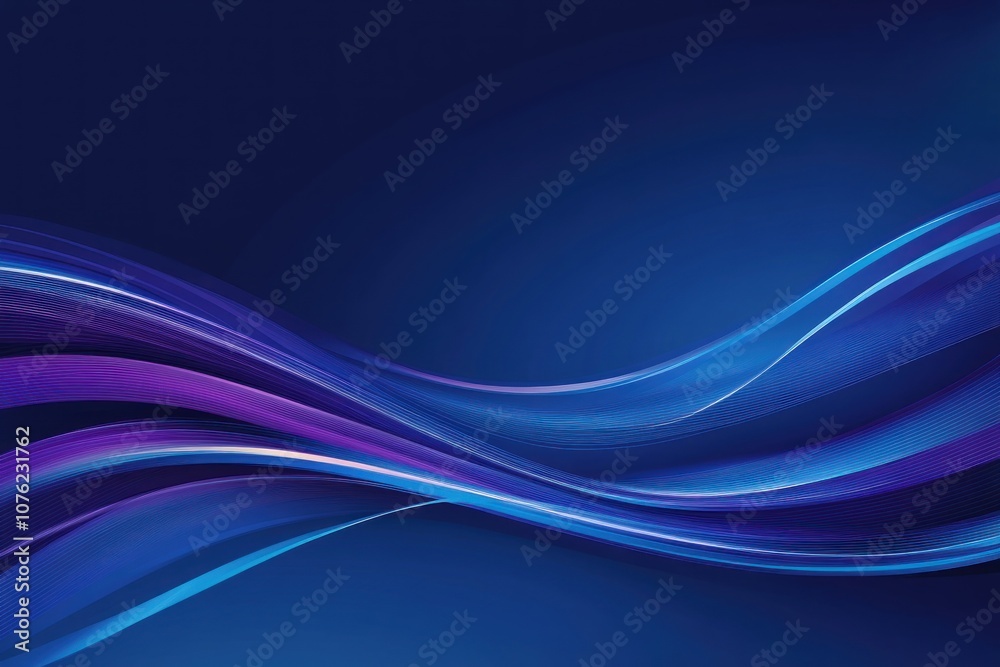 Abstract Blue and Purple Swirling Light Streaks on a Dark Background Abstract Blue and Purple Swirling Light Streaks on a Dark Background