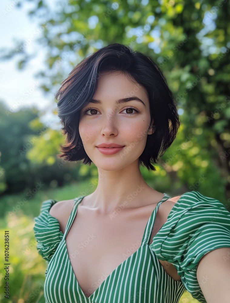 Selfie of an attractive woman in her late thirties, with brown eyes Selfie of an attractive woman in her late thirties, with brown eyes