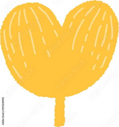 illustration of an yellow leaf