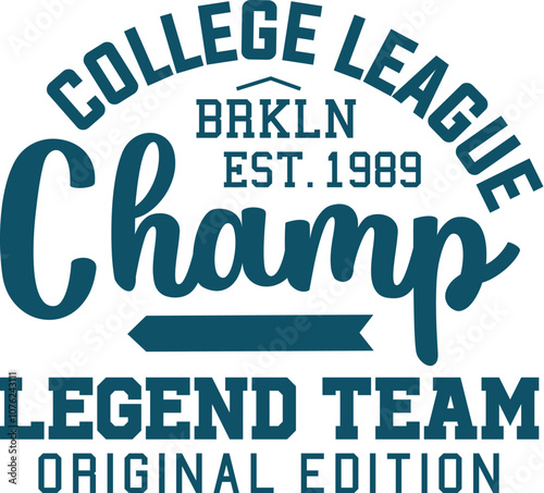 New York college vector label and print design for t-shirt Basketball graphic College Brooklyn typography Vector