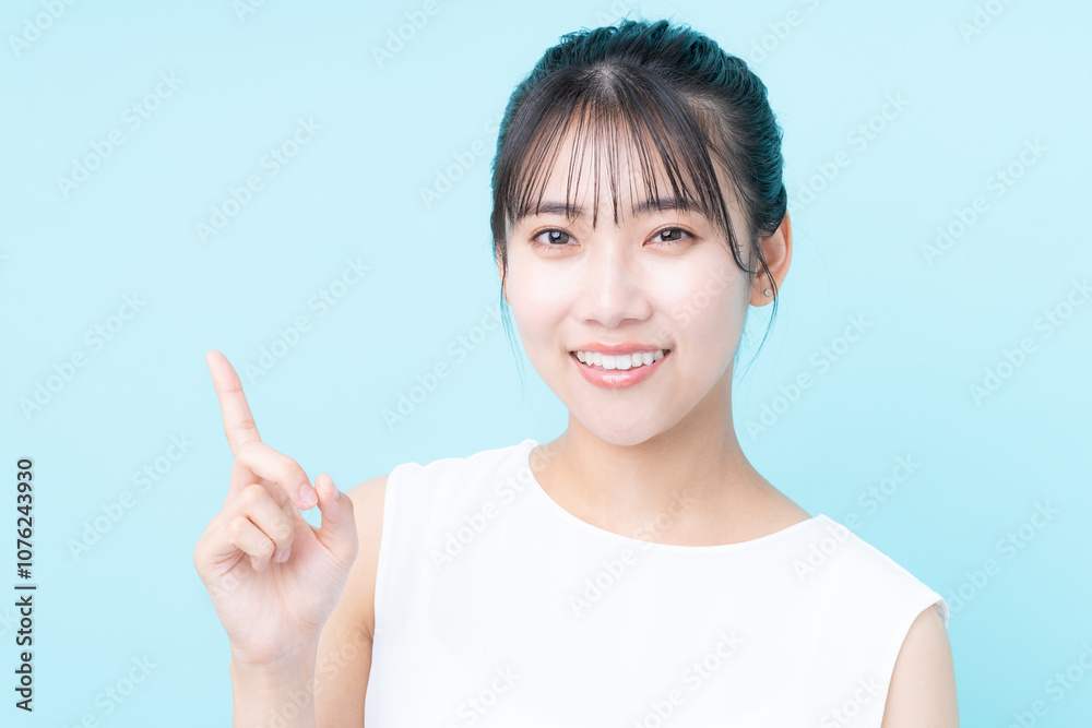 若い女性のビューティ