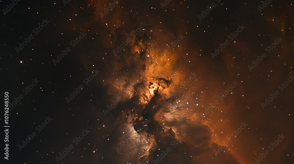 Fototapeta premium Nebula and galaxies in space. Abstract cosmos background