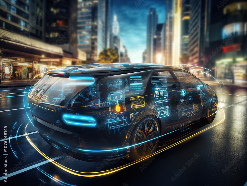 Advanced Smart Car Technology: HUD Display, Autonomous Mode, and Radar Sensor System Advanced Smart Car Technology: HUD Display, Autonomous Mode, and Radar Sensor System