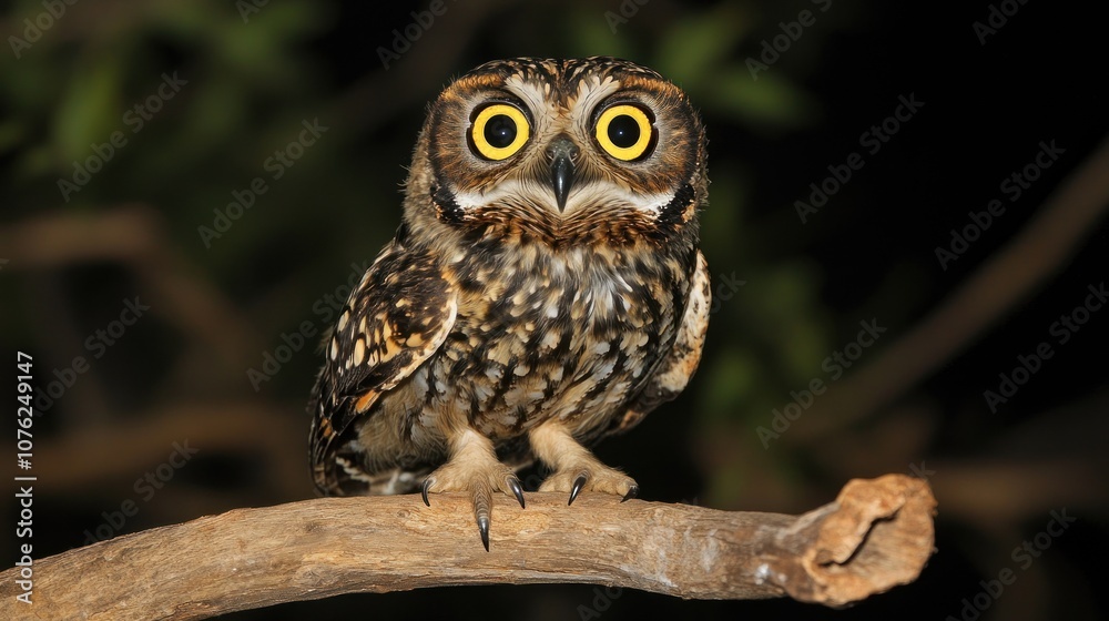 Close-Up Portrait of a Curious Owl Close-Up Portrait of a Curious Owl