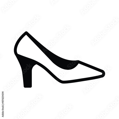 Elegant high heeled pump, suitable for formal occasions