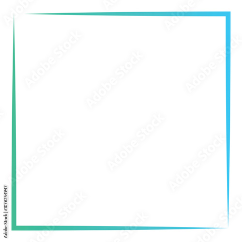 Rectangular gradient border. Vector illustration