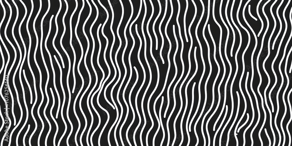 Abstract Black and White Wavy Lines Pattern, Artistic Design for Backgrounds, Textiles, and Modern Decorations, Ideal for Creative and Contemporary Projects Abstract Black and White Wavy Lines Pattern, Artistic Design for Backgrounds, Textiles, and Modern Decorations, Ideal for Creative and Contemporary Projects