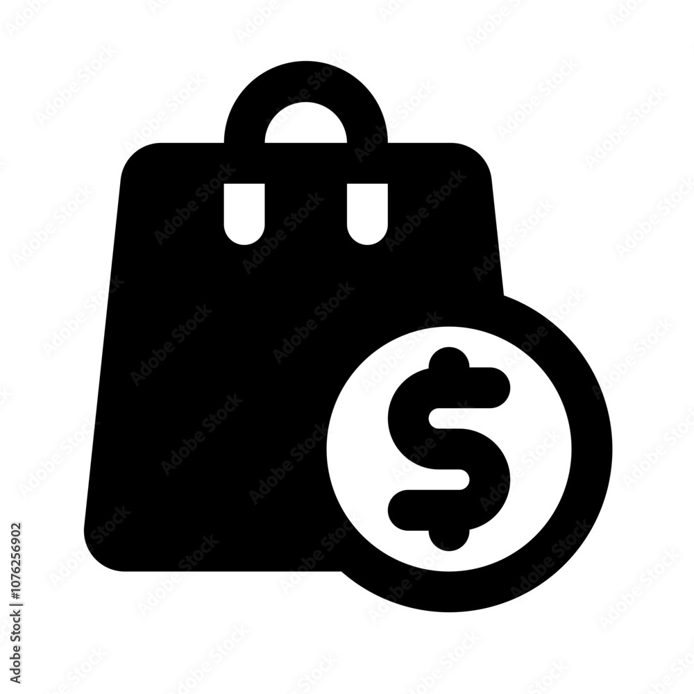 Purchase Simple Glyph Icon. Single icon, glyph vector icon Purchase Simple Glyph Icon. Single icon, glyph vector icon