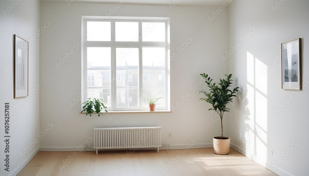 Fototapeta premium Photo interior modern design room 3d illustration 