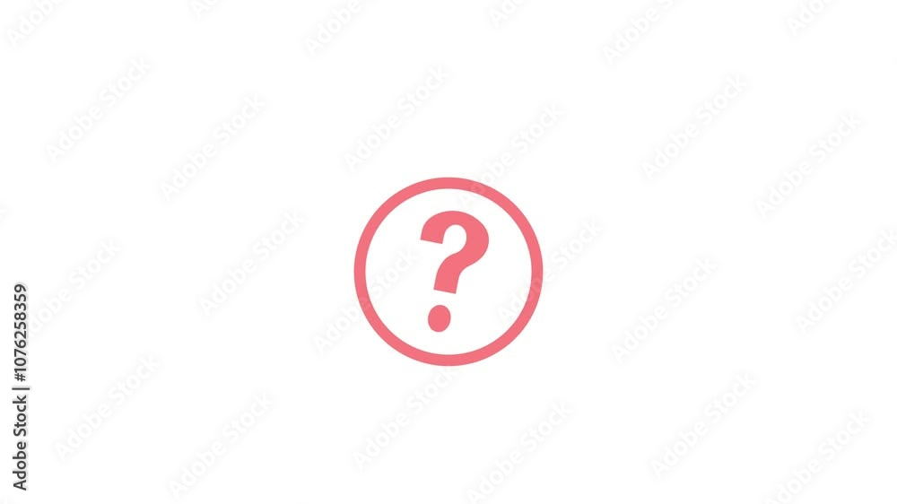Attention danger warning signal icon animation. Attention danger warning signal icon animation.
