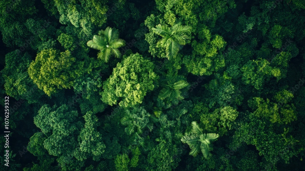 Aerial View of Lush Rainforest Canopy Aerial View of Lush Rainforest Canopy