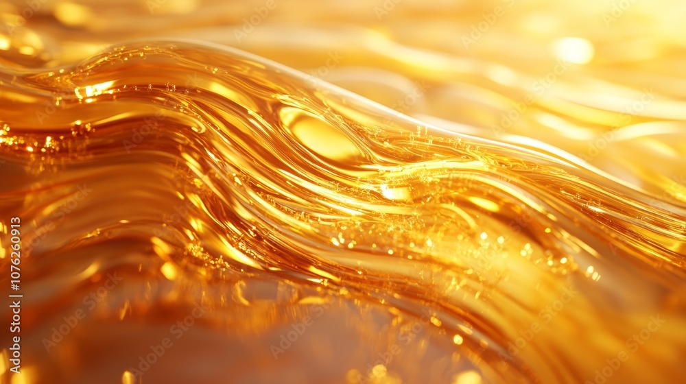 Golden honey pours slowly, like thick syrup, creating a beautiful, sticky stream. Golden honey pours slowly, like thick syrup, creating a beautiful, sticky stream.