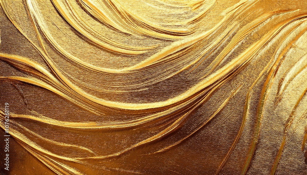 金色のペイントのテクスチャー背景画像（golden paint texture background image.）
