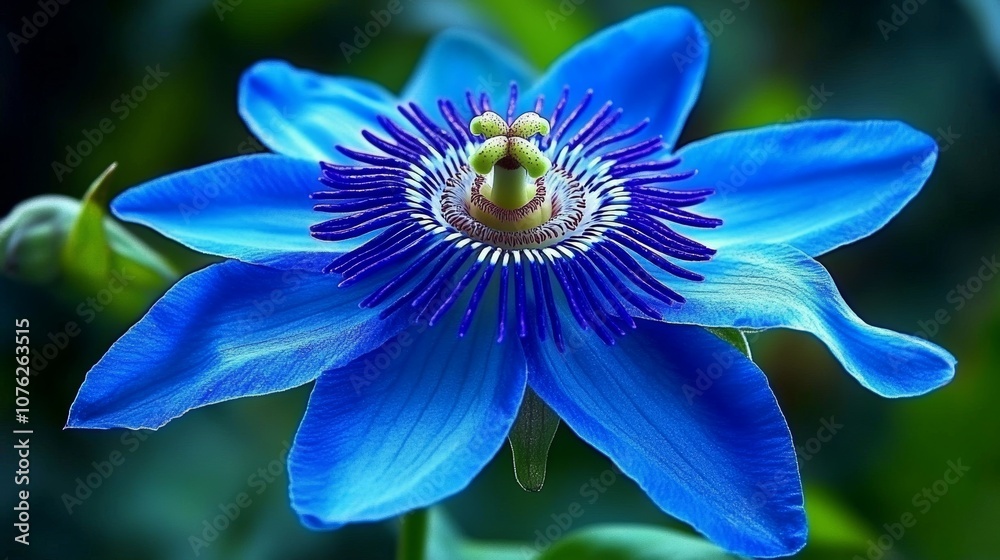 The Passion Flower, also known as Passiflora caerulea, is a beautiful flower with a vibrant blue color. It's part of the Passifloraceae family and is often called Passion Fruit Flower. The Passion Flower, also known as Passiflora caerulea, is a beautiful flower with a vibrant blue color. It's part of the Passifloraceae family and is often called Passion Fruit Flower.