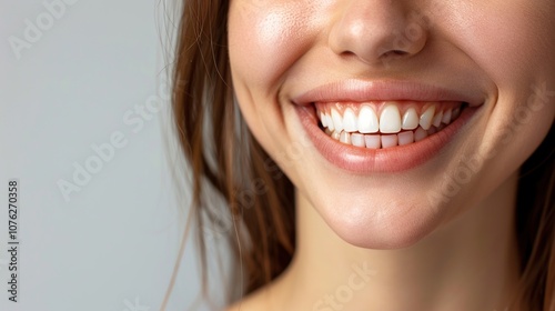 Close-up of a Smiling Woman's Teeth