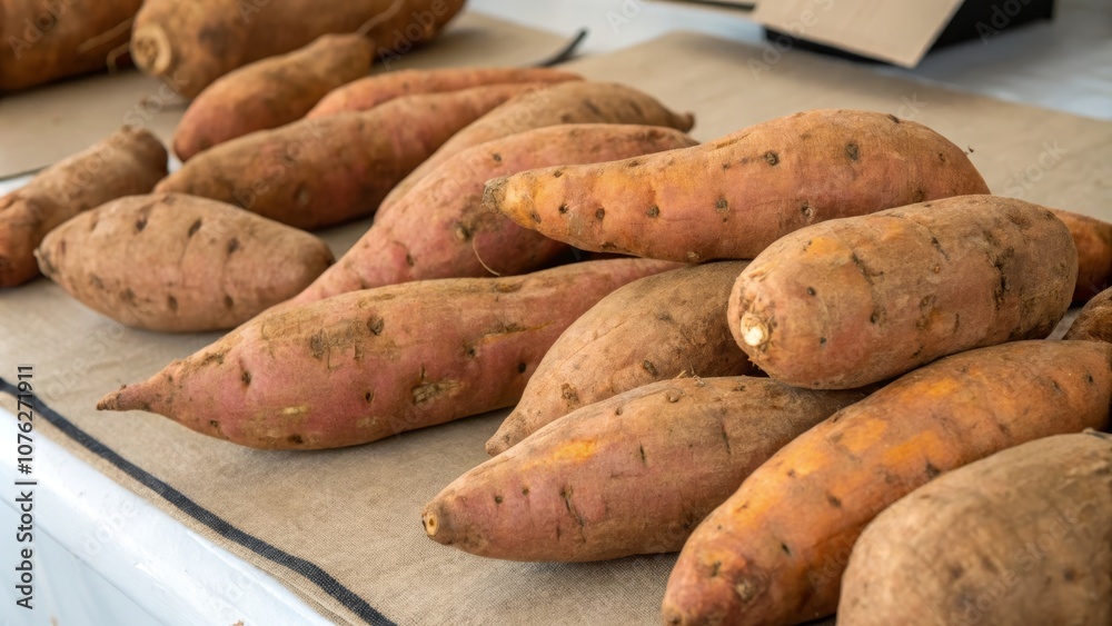 Rustic Yams in Architectural Composition: Captivating Textures and Natural Beauty of Small Yams with Detailed Skins in Varied Orientations for Culinary and Organic Photography Rustic Yams in Architectural Composition: Captivating Textures and Natural Beauty of Small Yams with Detailed Skins in Varied Orientations for Culinary and Organic Photography