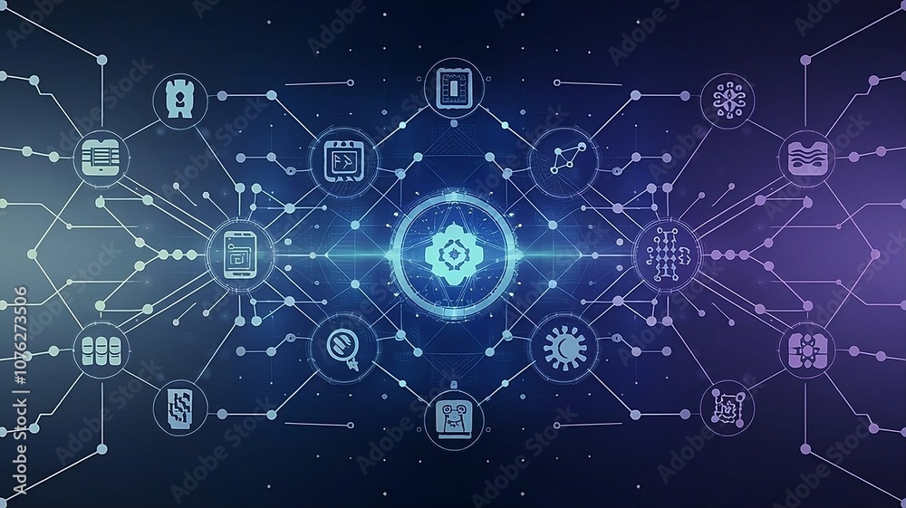 Digital background for tech, AI, data, audio, graphics, etc. Digital background for tech, AI, data, audio, graphics, etc.
