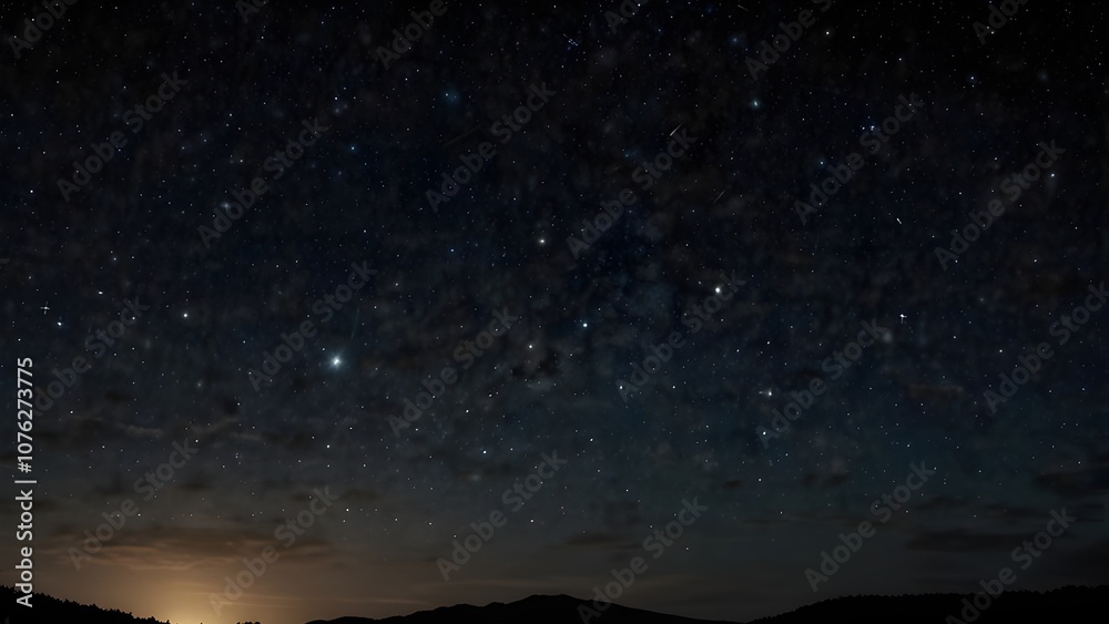 Fototapeta premium stars in a black sky shines at night