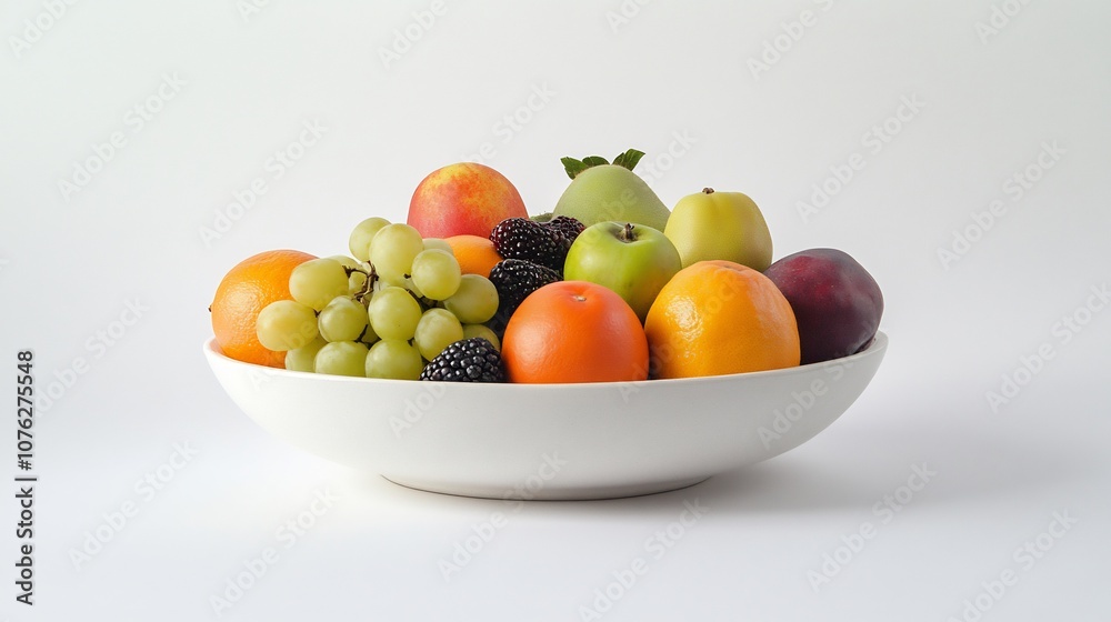 A Bowl of Fresh Fruit: A Delightful Display A Bowl of Fresh Fruit: A Delightful Display