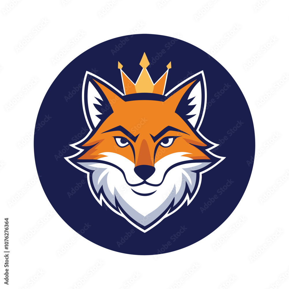 Obraz premium Red Fox Head Logo Vector - Stylish and Minimalist Wildlife Illustration for Bold Branding, Mascot Design, and Woodland Themes