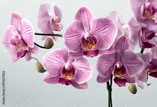 flowers plant orchids background design vector watercolor graphic layout soft olated clipped ai