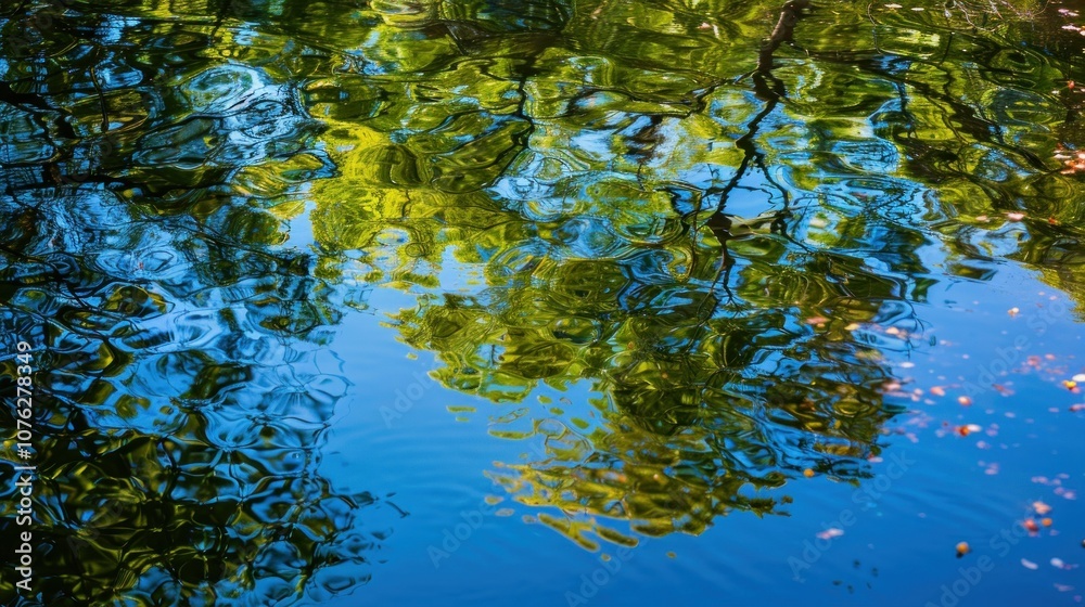 Reflected Trees in Calm Water Reflected Trees in Calm Water