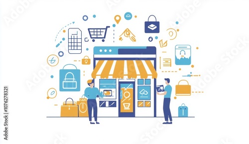 Online Store Concept.