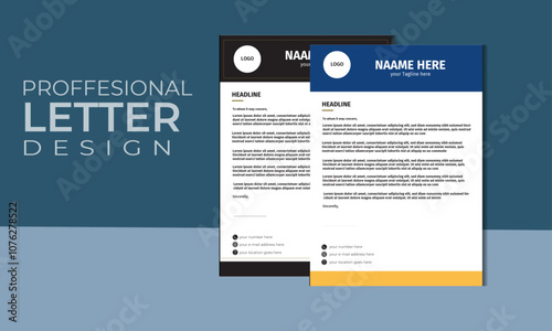 business corporate letterhead design template