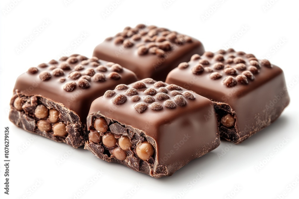 Chocolate Squares with Sprinkles and a Bite Taken Chocolate Squares with Sprinkles and a Bite Taken