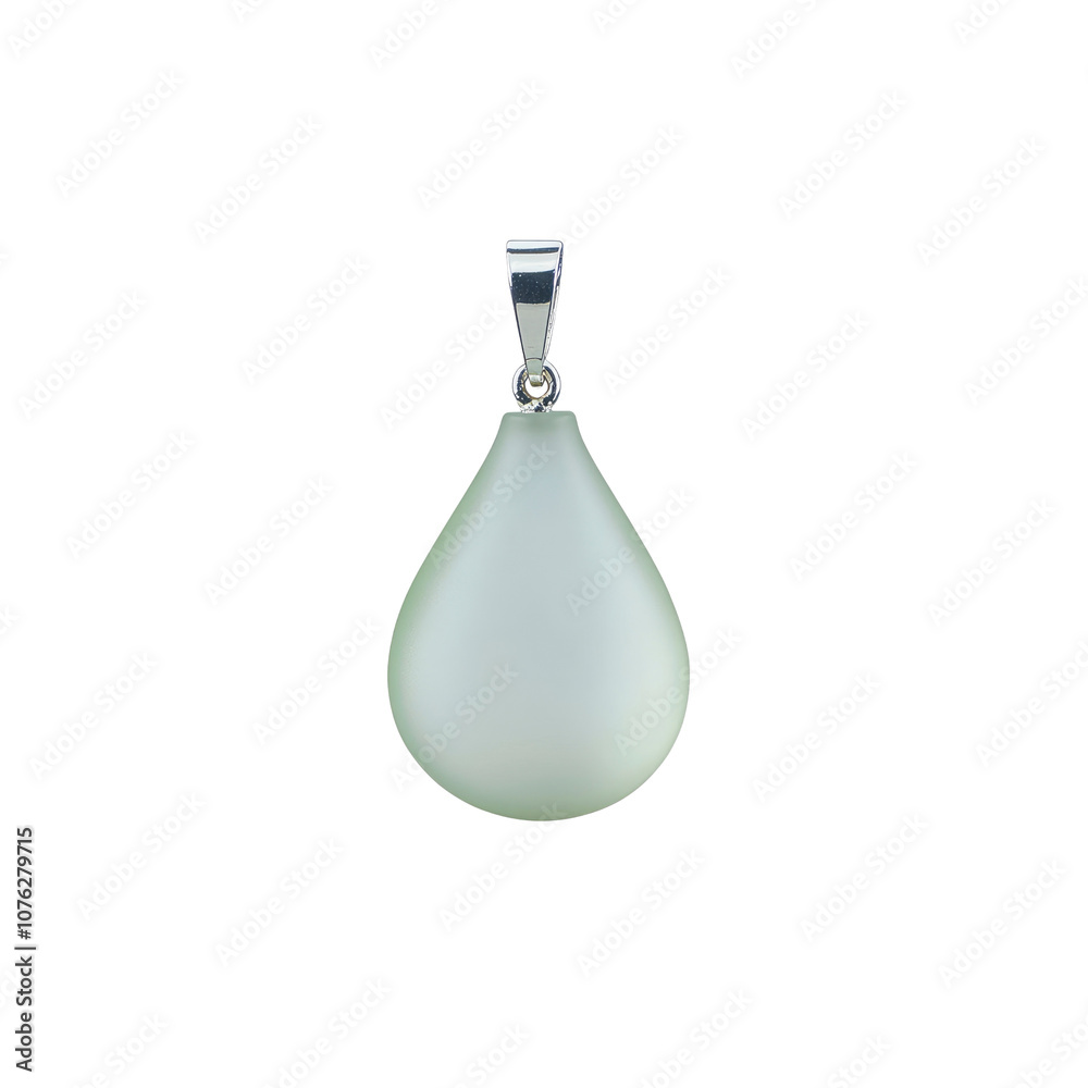 Teardrop Pendant with Silver Bail Teardrop Pendant with Silver Bail