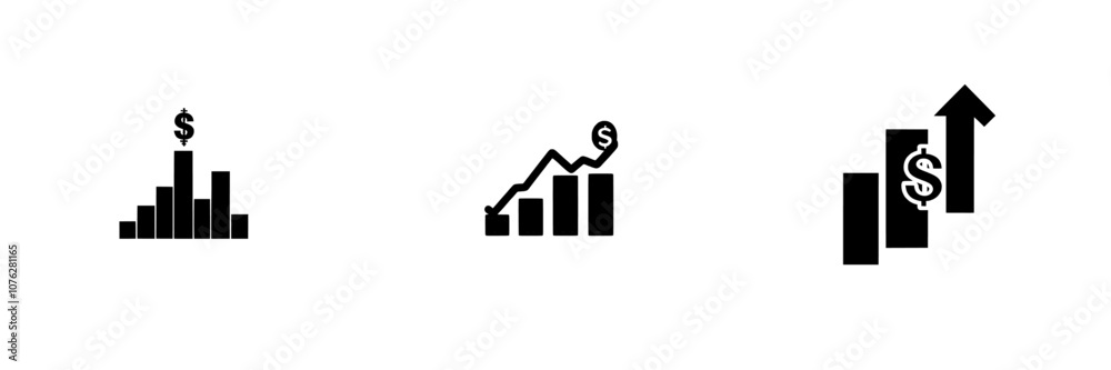To display revenue growth in the most effective manner, a bar graph with a growth arrow and dollar sign is used To display revenue growth in the most effective manner, a bar graph with a growth arrow and dollar sign is used