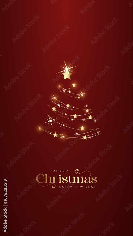 Christmas greetings vector background design. Christmas lights with pine tree, candy cane and gift boxes ornaments and decoration elements in red elegant background.
Christmas greetings vector background design. Christmas lights with pine tree, candy cane and gift boxes ornaments and decoration elements in red elegant background.