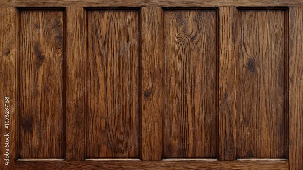 Dark Brown Wooden Paneling with Vertical Grain Dark Brown Wooden Paneling with Vertical Grain