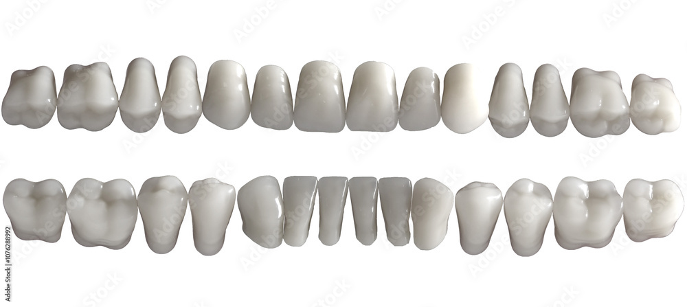 Obraz premium Tooth samples on black background