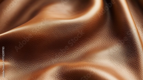 Close-up Texture of Brown Leather