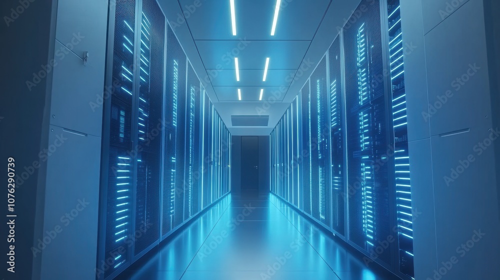 Server Room Corridor. Server Room Corridor.
