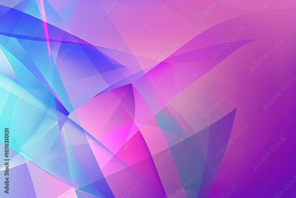 Obraz premium A colorful abstract composition showcases a blend of soft pinks, blues, and purples, emphasizing flowing shapes and light for graphic resources.