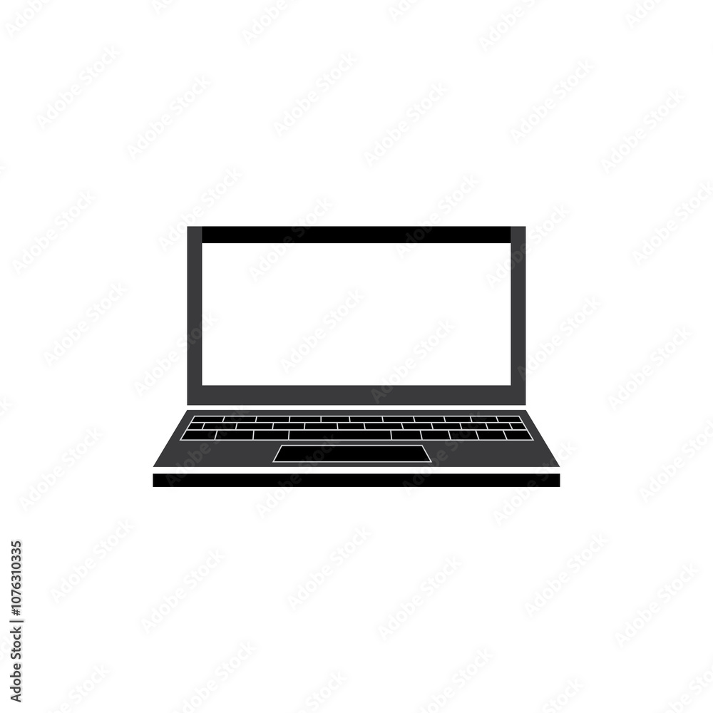 laptop icon design technology illustration vector abstract