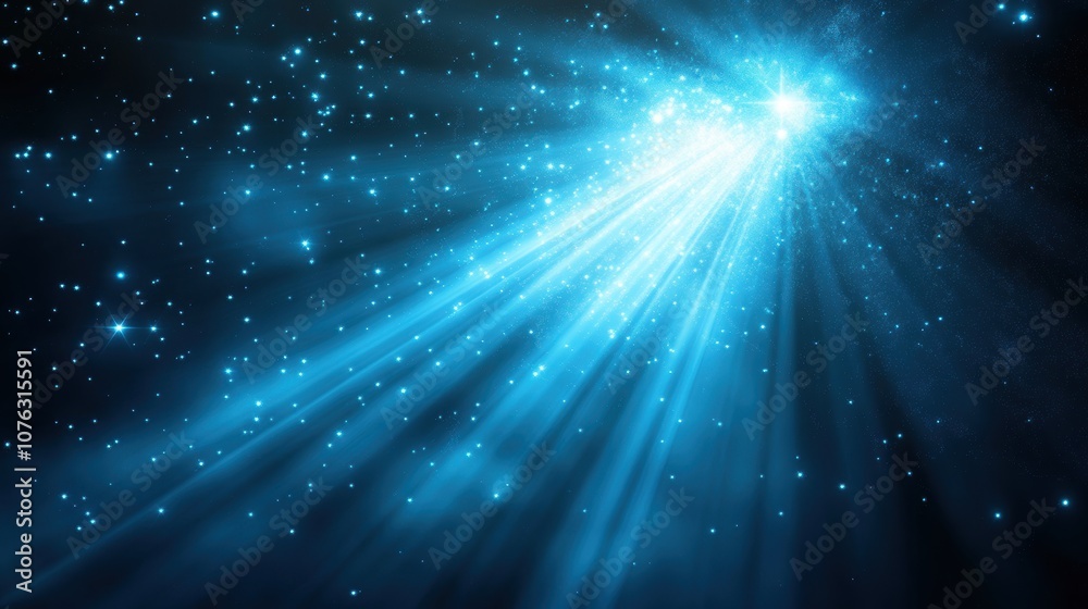 Blue Light Rays. Blue Light Rays.