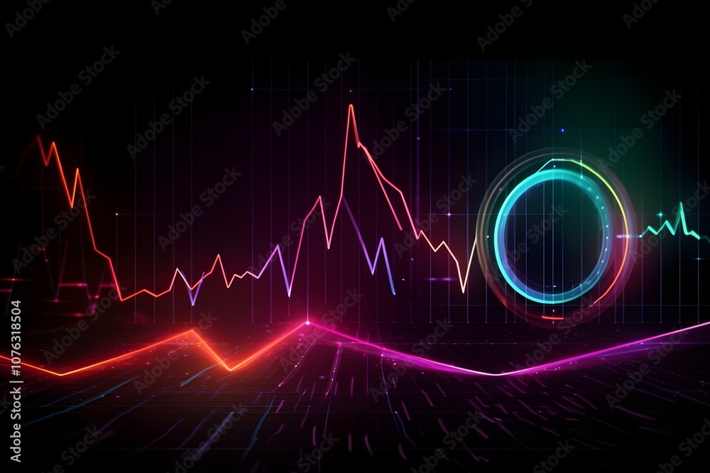 abstract glowing lines