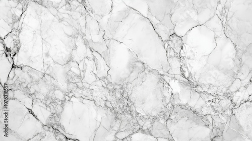 Refined marble surface showcasing nature's abstract art. Delicate fissures and strong veins paint a picture of geological complexity