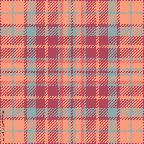 Textile design of textured plaid. Checkered fabric pattern swatch for shirt, dress, suit, wrapping paper print, invitation and gift card.