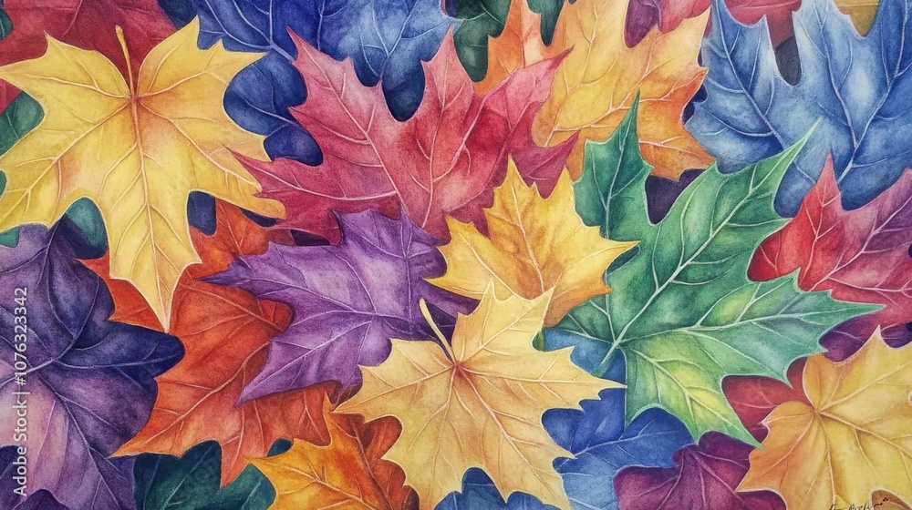 Autumn leaves frame. Generative AI Autumn leaves frame. Generative AI