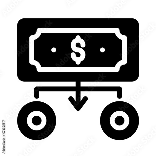 Icon Coins With Style Glyph