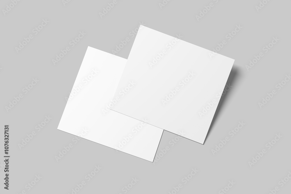 Blank square paper for mockup Blank square paper for mockup