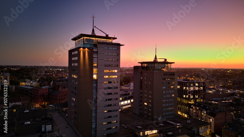 Hasselt City Skyline