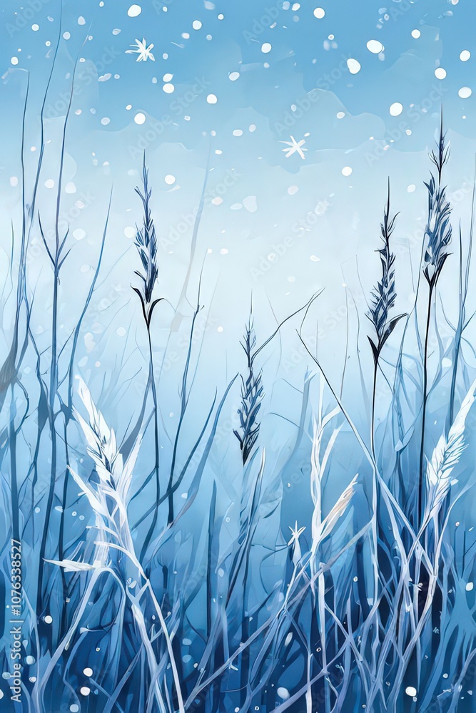 the AI Image Generator, Snowy Field and Delicate Flowers the AI Image Generator, Snowy Field and Delicate Flowers