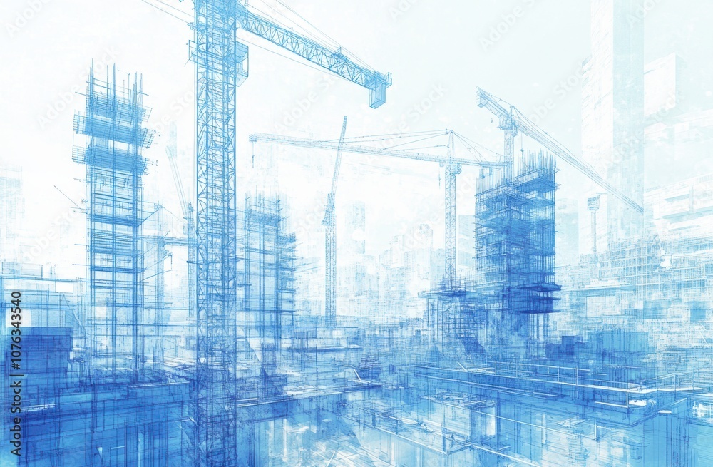 Cityscape Under Construction. Cityscape Under Construction.