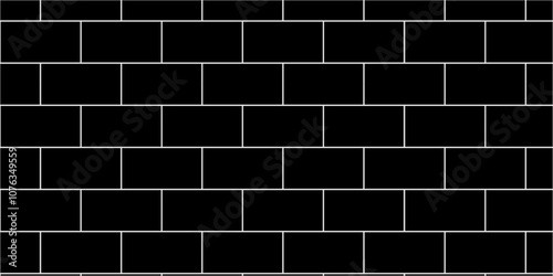 Black brick wall background. Black or gray pattern grainy concrete wall stone texture background. Wall brick cement concrete texture.	